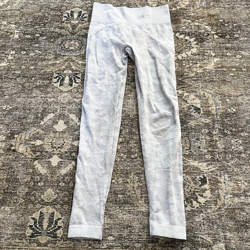 Gymshark Scrunch Leggings Seamless Gray Camo Women's Size S